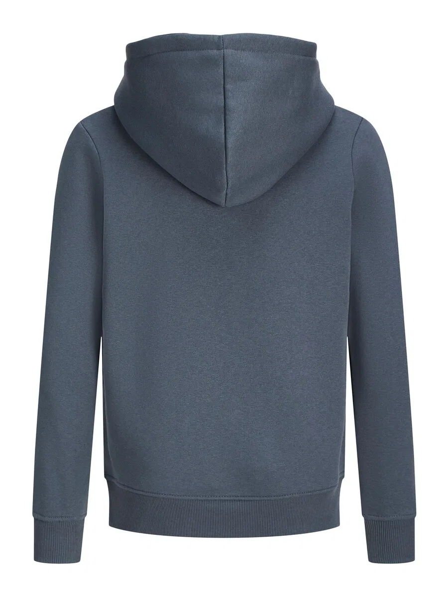 Детская толстовка Jack & Jones Junior 'JJMUNK' темно-серого цвета — фото 2