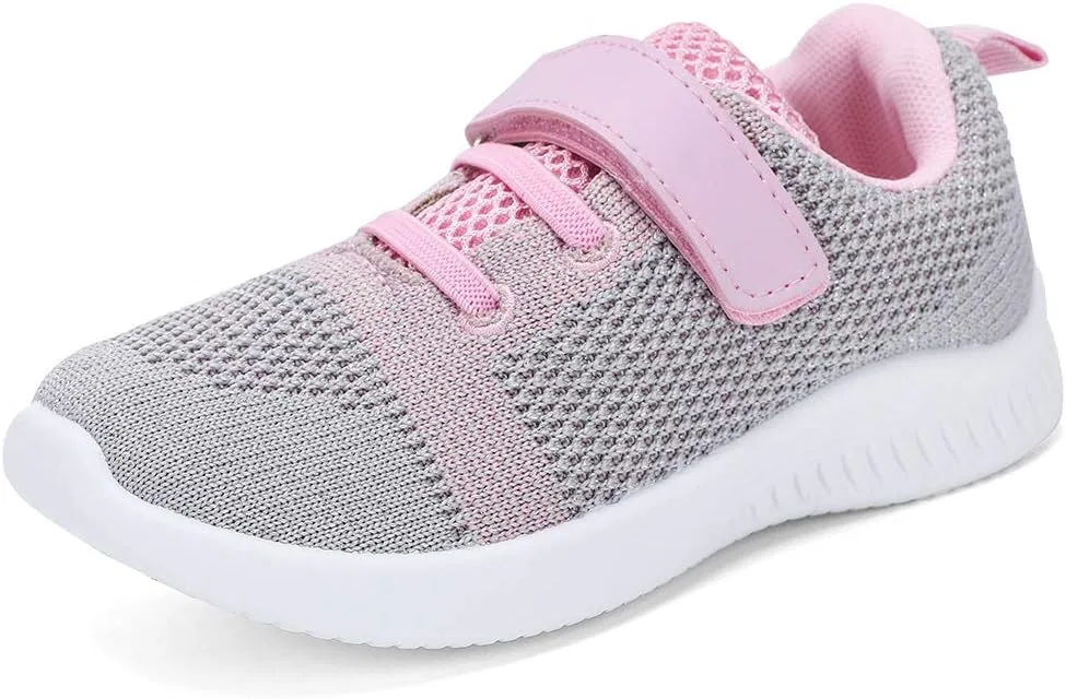 Детские кроссовки для бега и ходьбы nerteo, Light Grey/Pink — фото 2