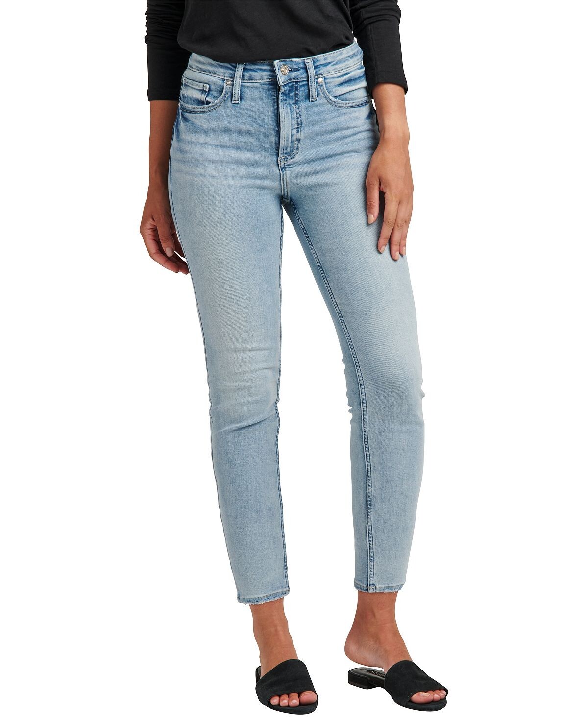 

Женские джинсы-скинни infinite fit one size fits four four с высокой посадкой Silver Jeans Co.