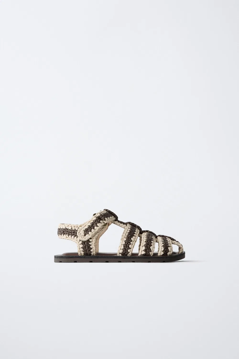 Сандалии с клеткой ZARA, Brown