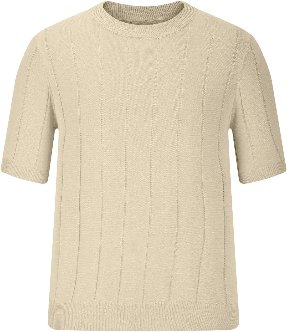Мужская облегающая футболка с коротким рукавом Bodybuilding, Beige — фото 2