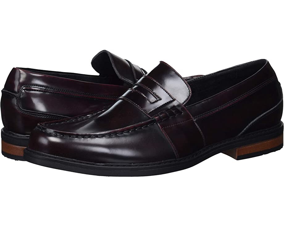 Лоферы Lincoln Penny Loafer Nunn Bush, бордовый полированный — фото 2