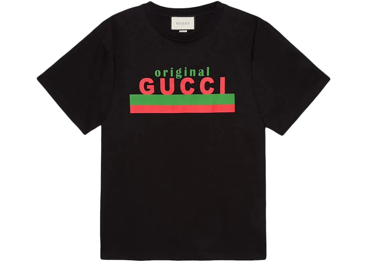 Мужская футболка с принтом Gucci T-shirt Gucci, Black/Red/Green