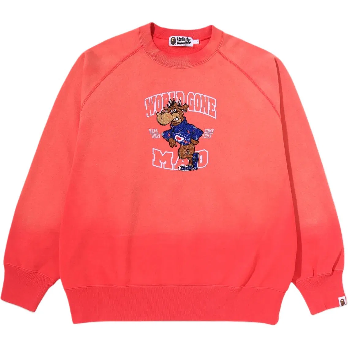 Детский свитшот с круглым вырезом Marine Blue A BATHING APE — фото 3