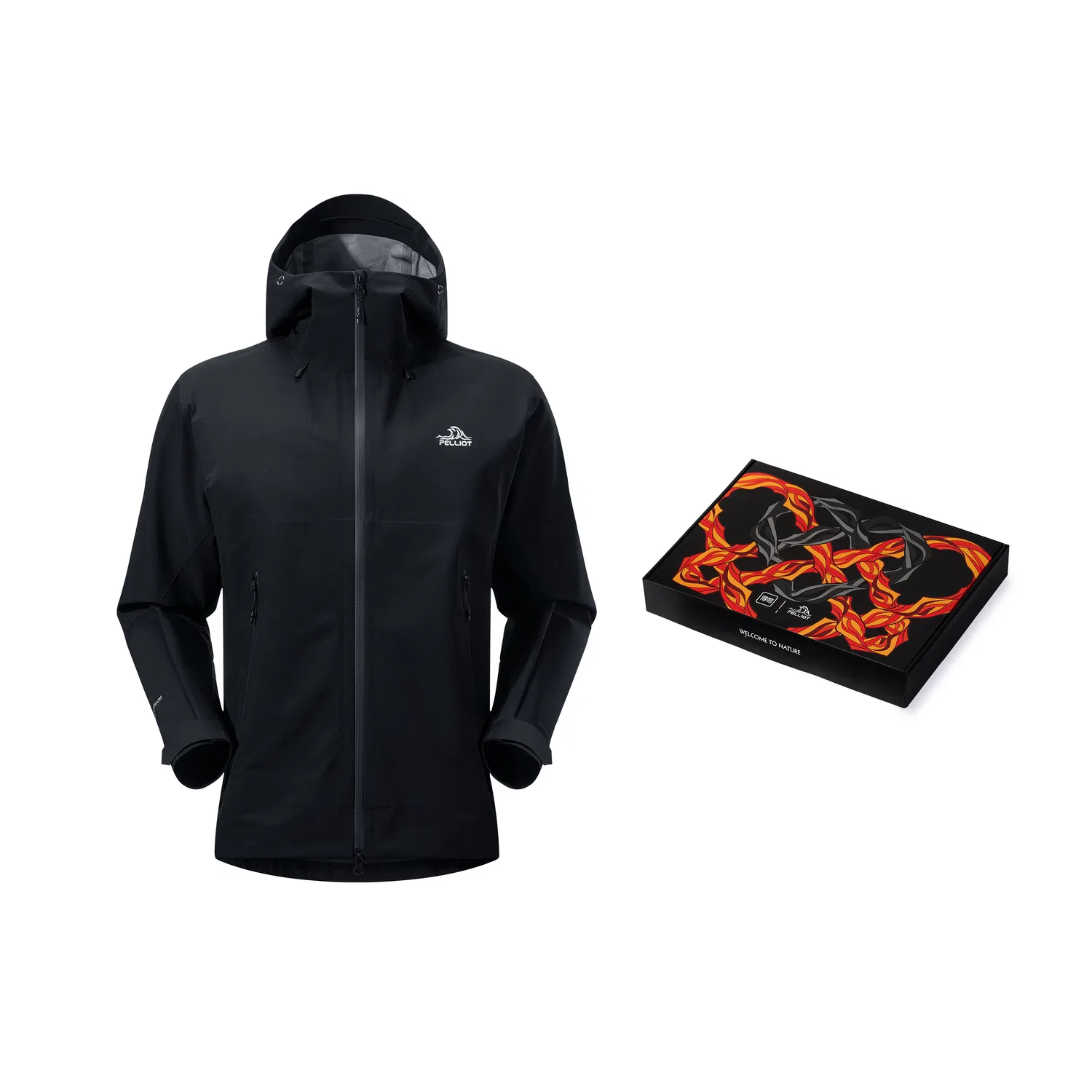 Детская ветровка с капюшоном PELLIOT Rock Shell Hiking, Obsidian Black