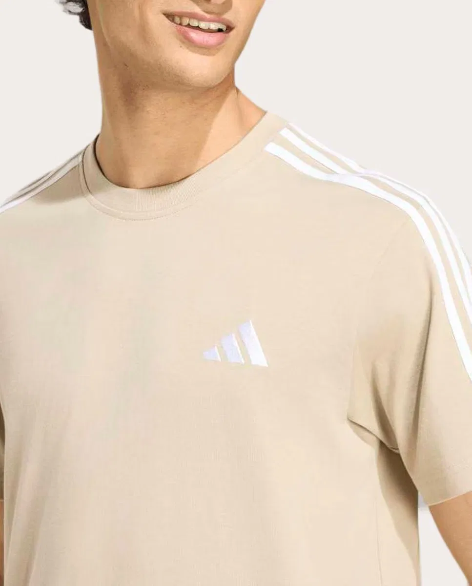 Мужская футболка, Essentials, adidas, бежевый — фото 4