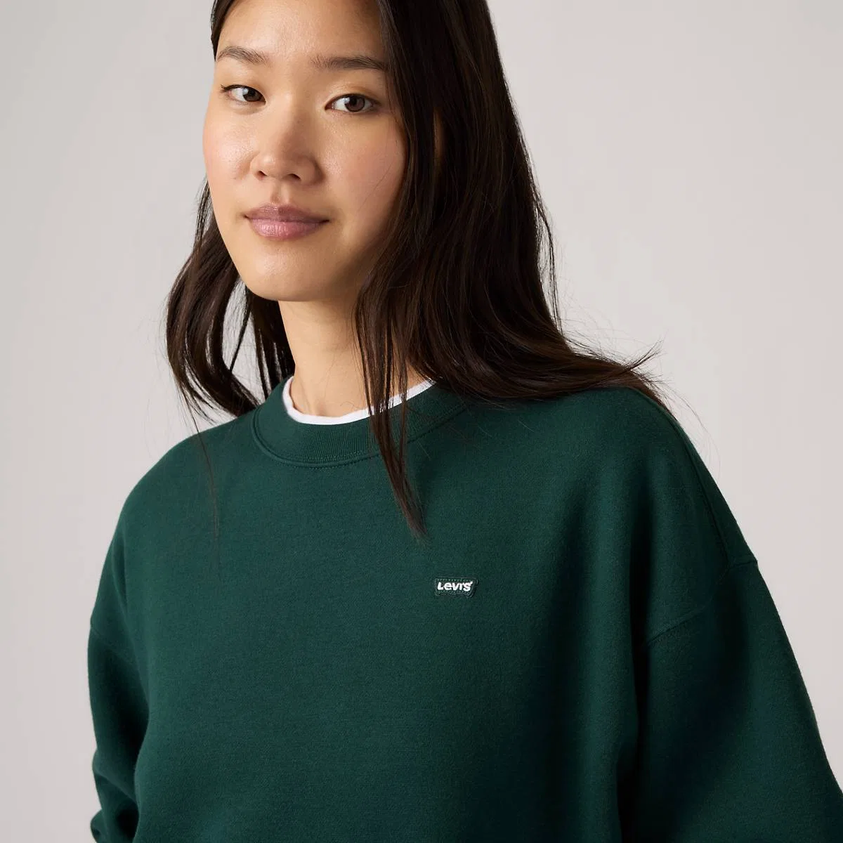 Повседневная толстовка с круглым вырезом Levi's, Pine Grove - Green — фото 2