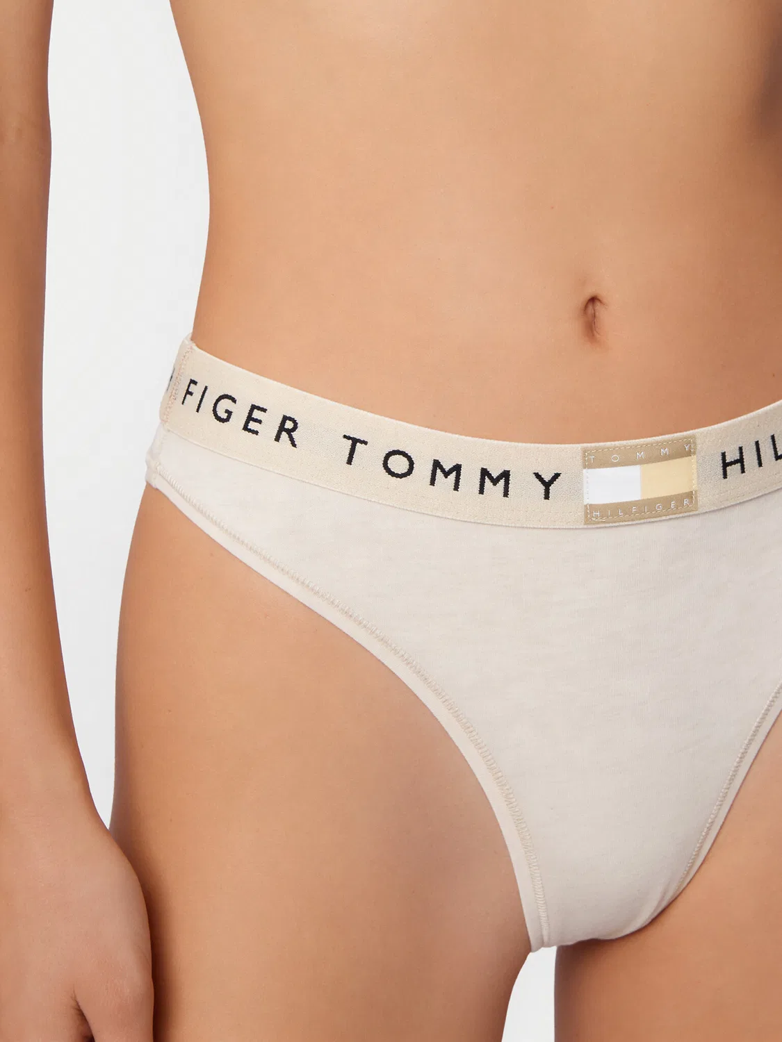 Женские стринги Tommy Hilfiger, бежевый — фото 4