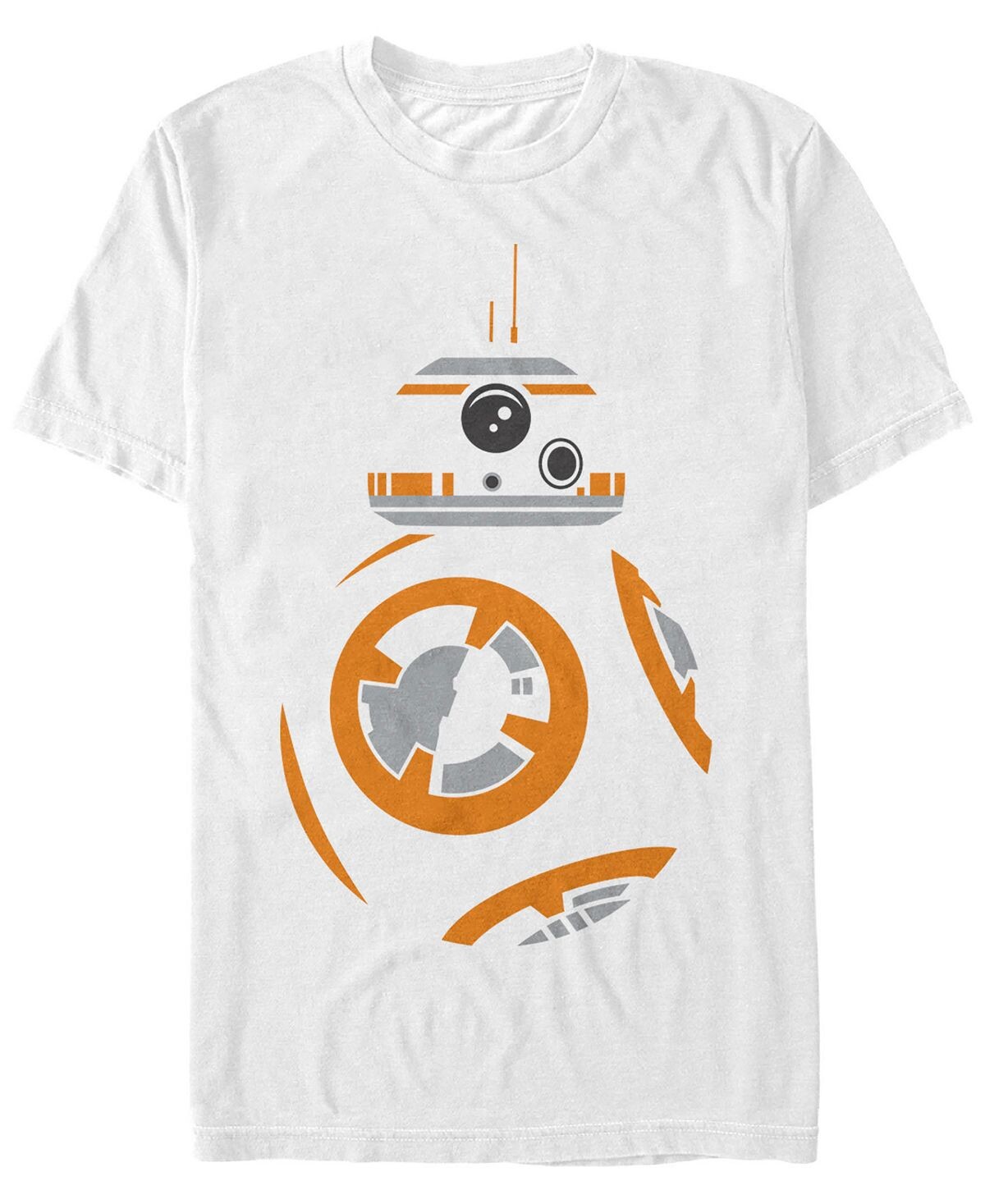 

Звездные войны мужская футболка с коротким рукавом bb8 big face costume Fifth Sun, белый