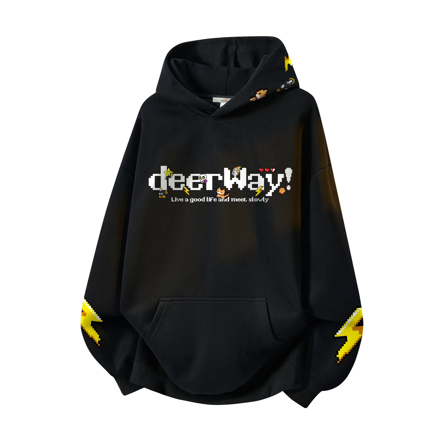 Детский свитшот с капюшоном средней плотности DEERWAY, White Heather Gray — фото 3