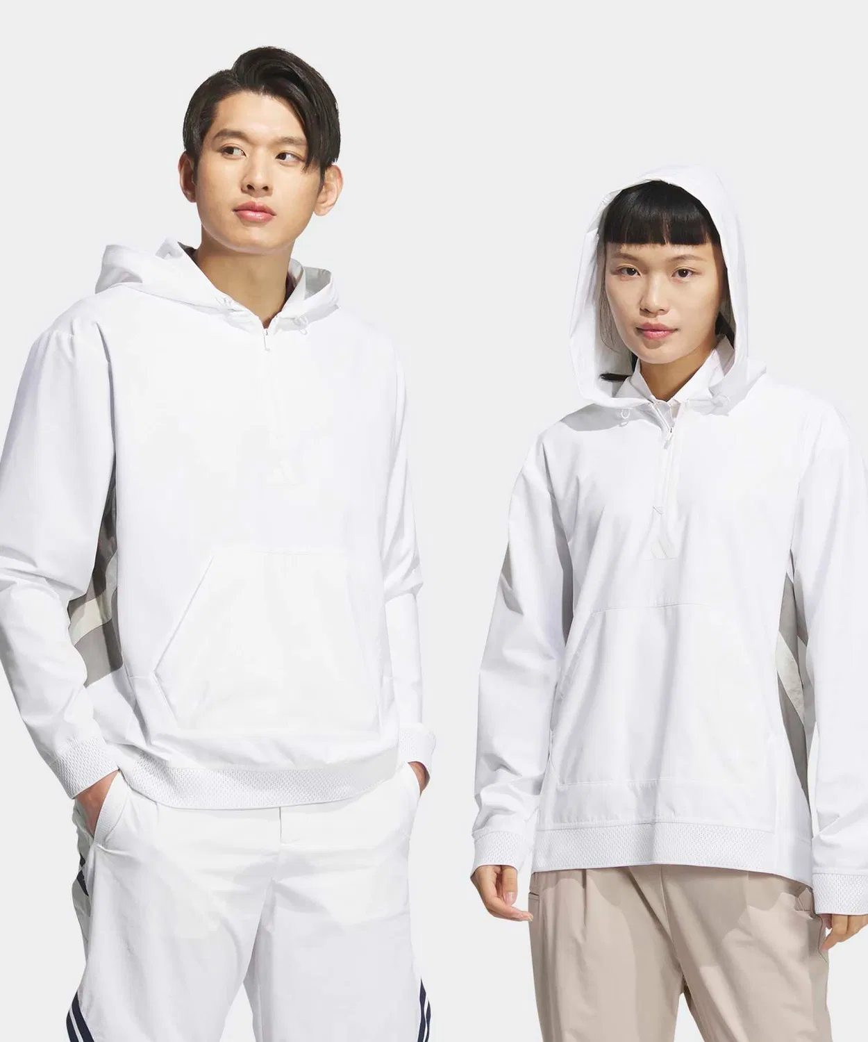 Мужское худи с длинным рукавомBeyond the Course Adidas, White