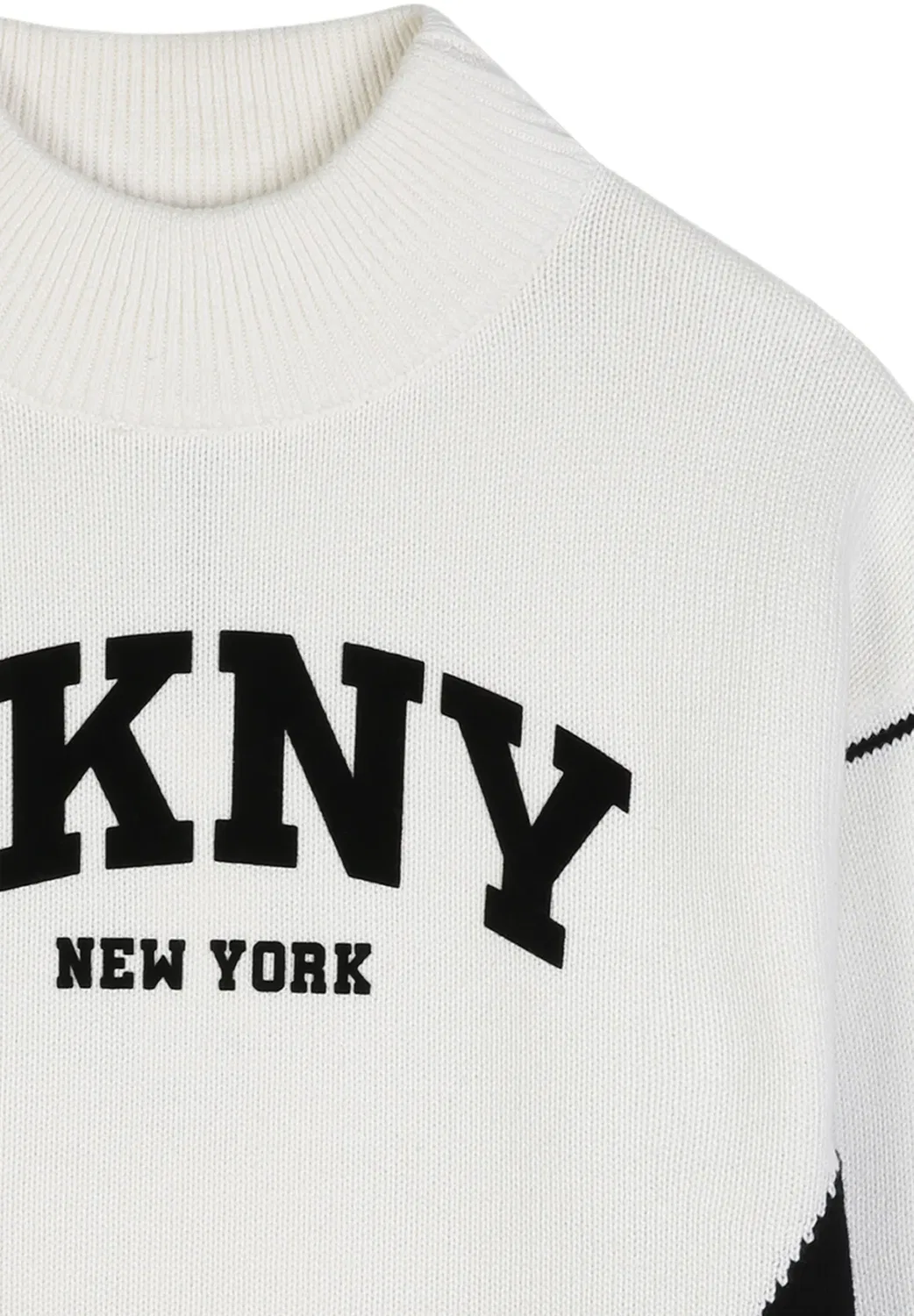 Pull col montant - jumper Dkny, Blanc Noir — фото 3