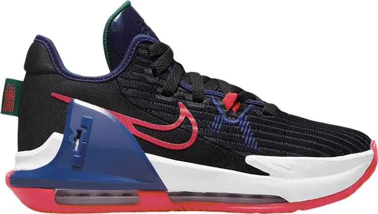 

Кроссовки Nike LeBron Witness 6 GS 'Black Royal Siren Red', черный