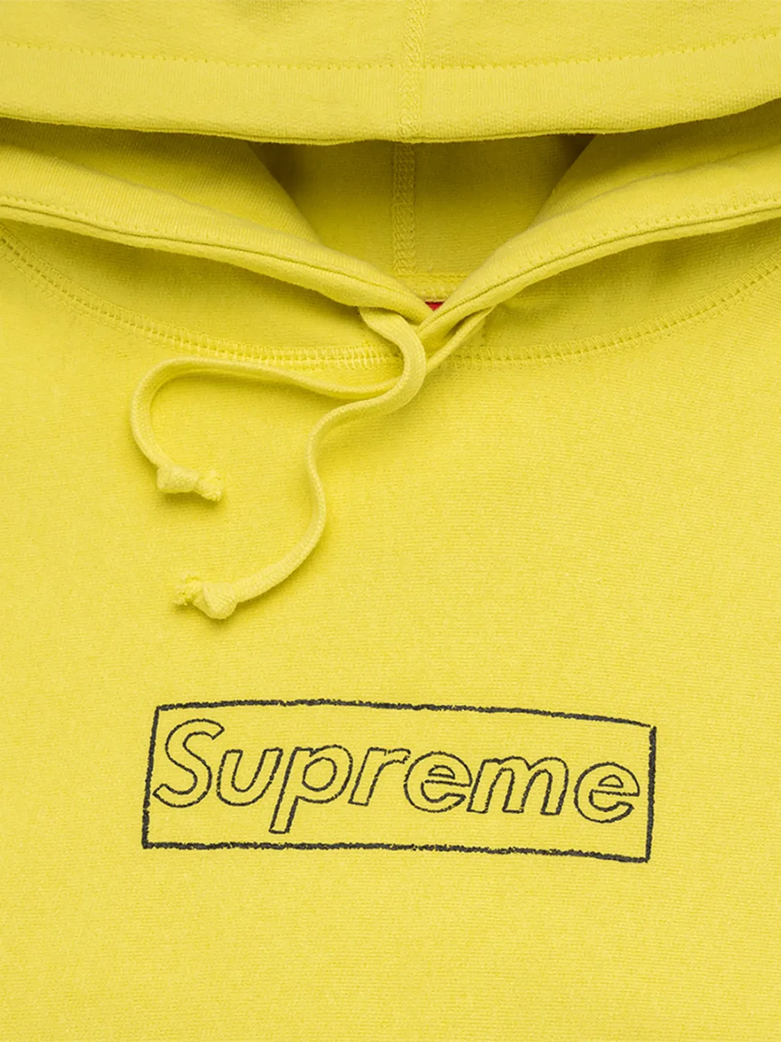 Supreme Худи Chalk Logo желтый — фото 3