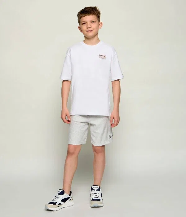 Детские шорты для мальчиков из хлопка Tommy Hilfiger, серый — фото 2