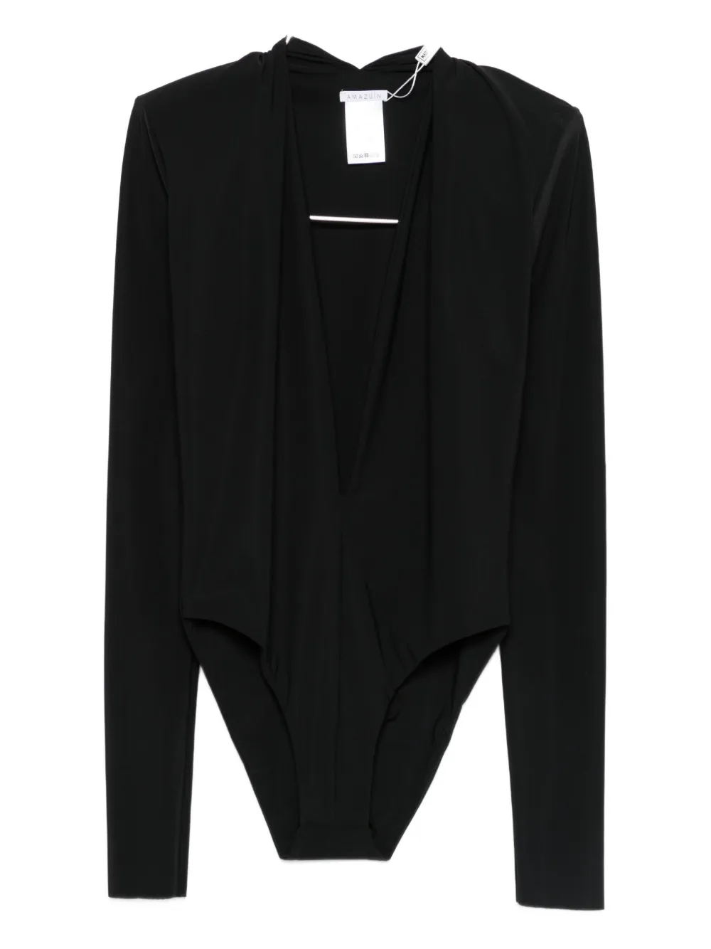

Боди с V-образным вырезом Amazuìn, черный
