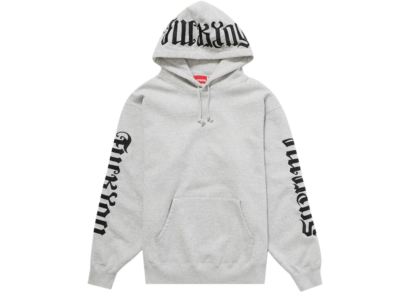 Мужская худи с капюшоном Ambigram Supreme, Heather Grey