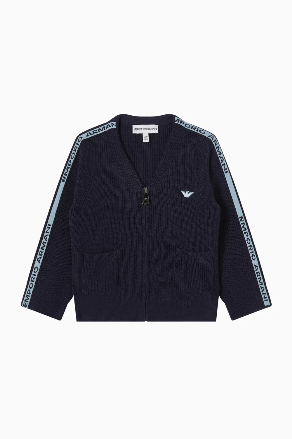 Кардиган хлопковый с логотипом Emporio Armani