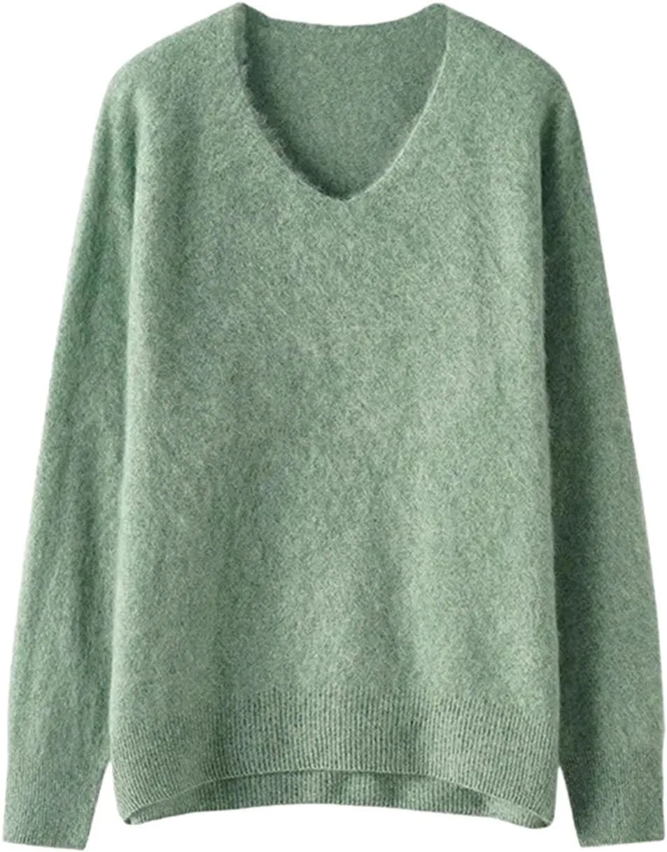Женский пуловер с V-образным вырезом, V-neck1