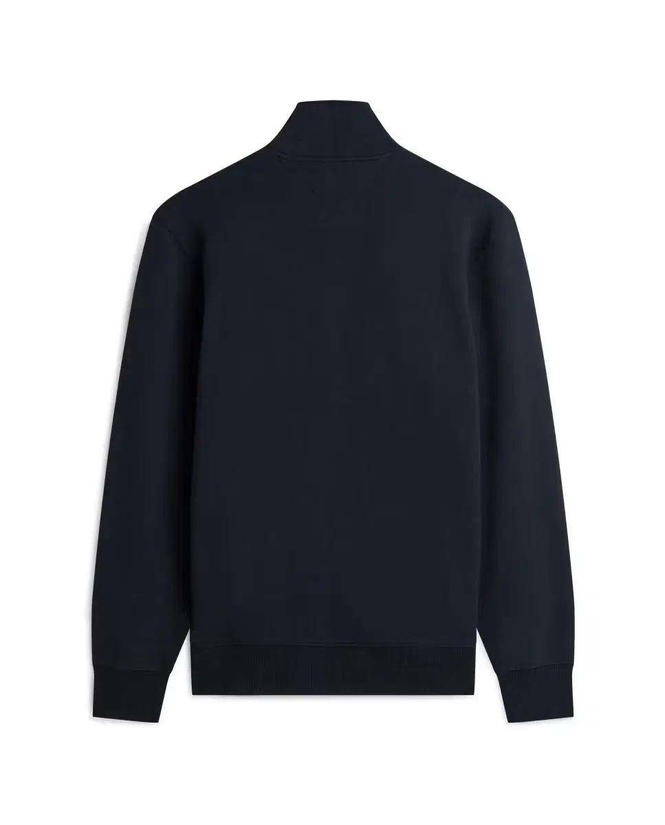 Мужская свитшот без капюшона с полузастежкой-молнией Tommy Hilfiger, Azul Marino — фото 4