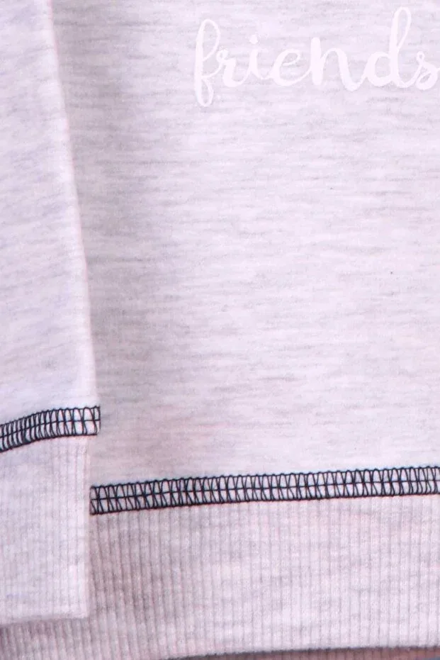 Детский спортивный костюм для мальчиков с принтом Breeze, Light Gray Melange — фото 4