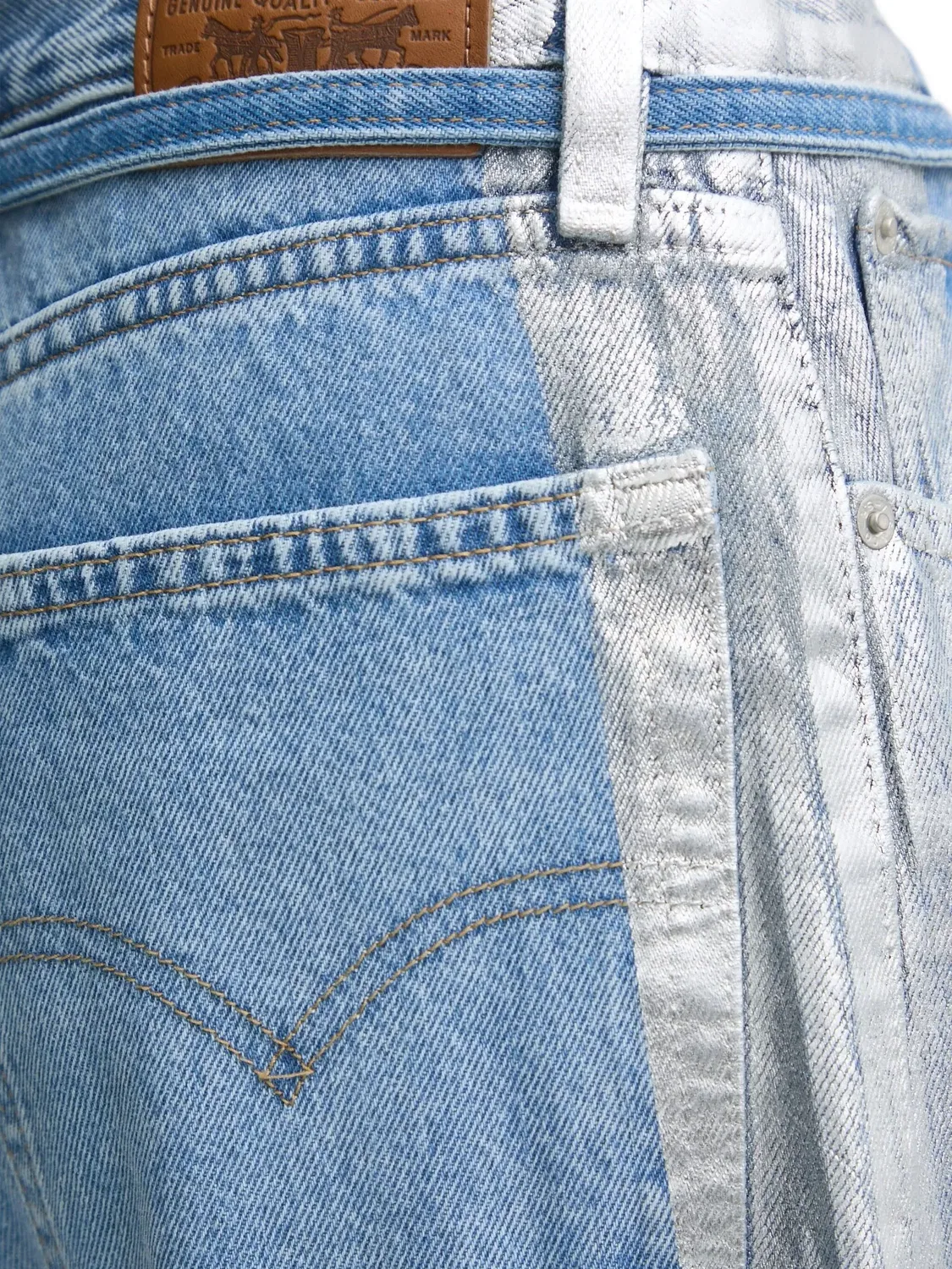 Джинсы с боковой панелью, синие Levi's, синий — фото 2