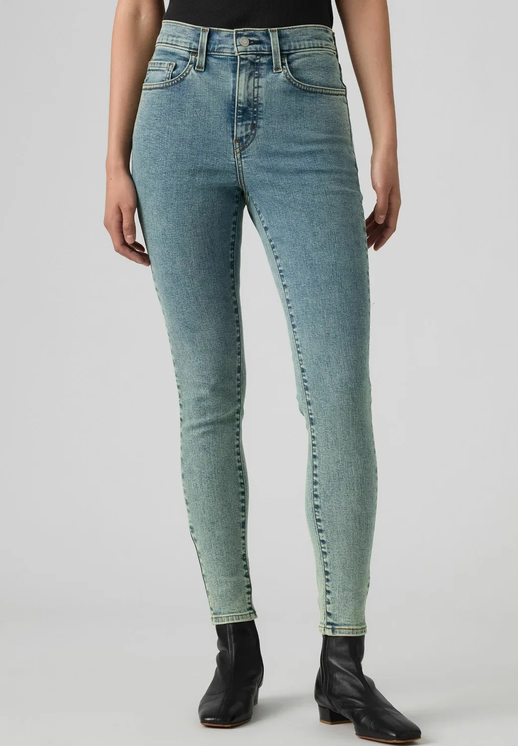 720 hirise super skinny - джинсы узкий крой Levi'S, Don'T Let It Go - Med Indigo - Worn In