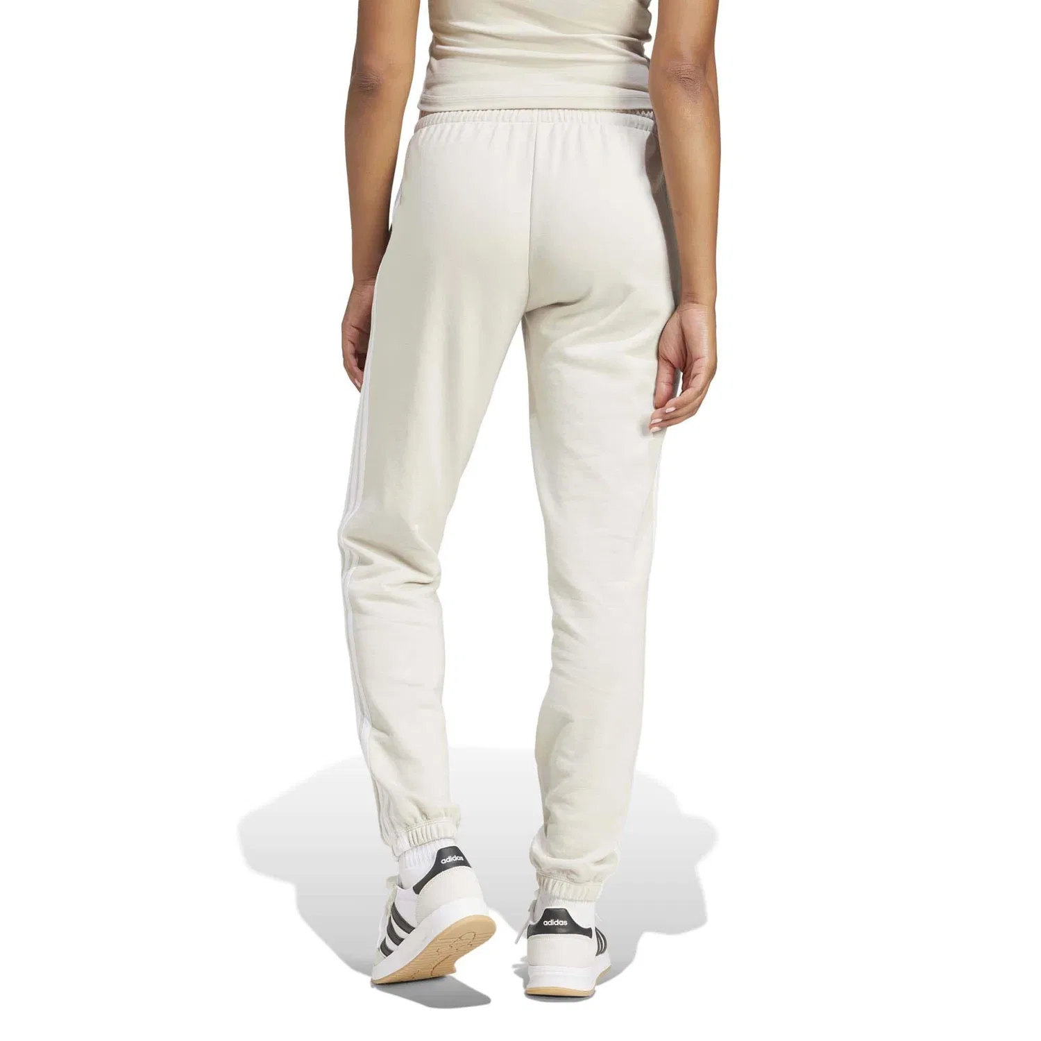 Женские спортивные штаны Adidas Sport Hosen W 3S Ft Cf Pt, Beige — фото 3