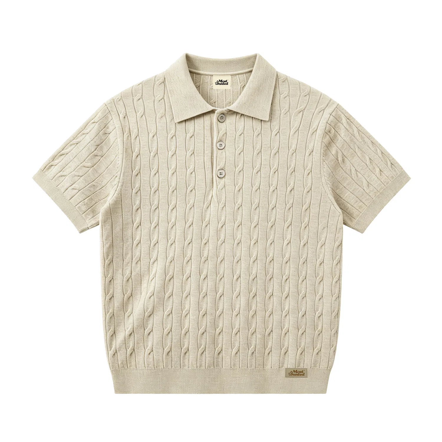 Детское поло Knitwear Unisex Polo Collar Moderate A Line MostwantedLab, Light Gray — фото 4