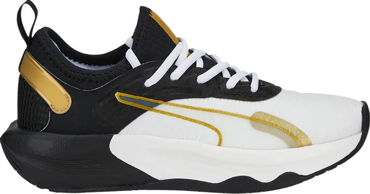 

Кроссовки Puma Wmns PWR XX Nitro White Black Gold, белый