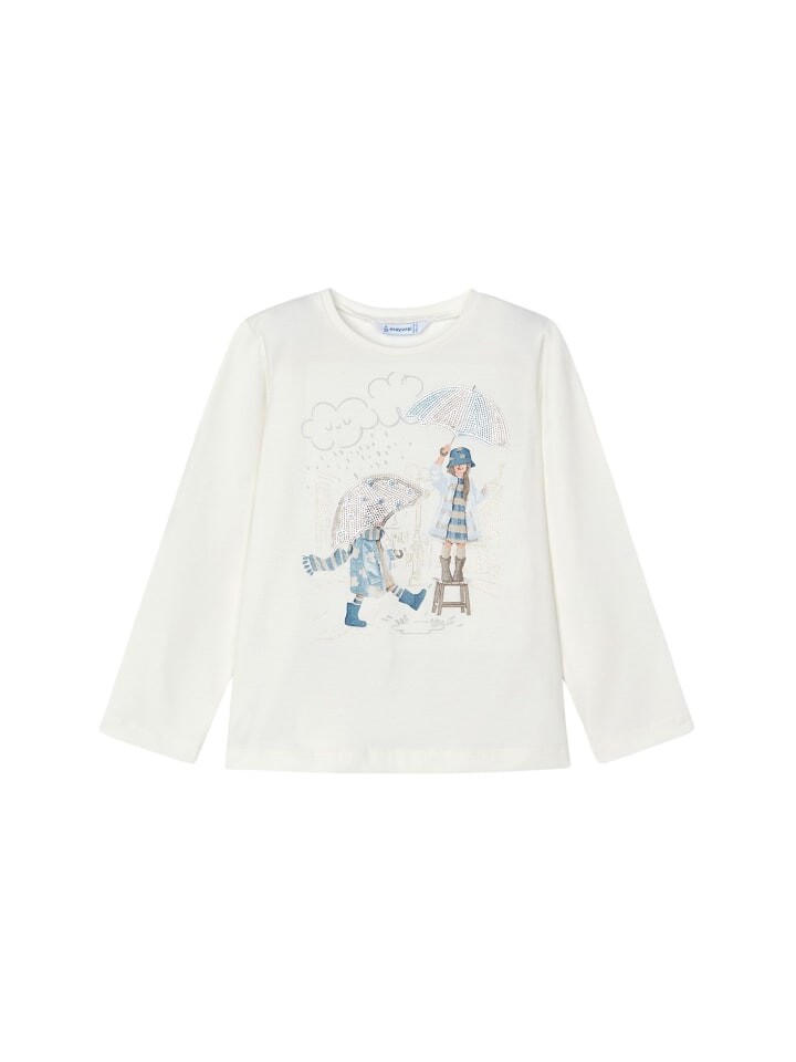 

Футболка Mayoral Langarmshirt, белый