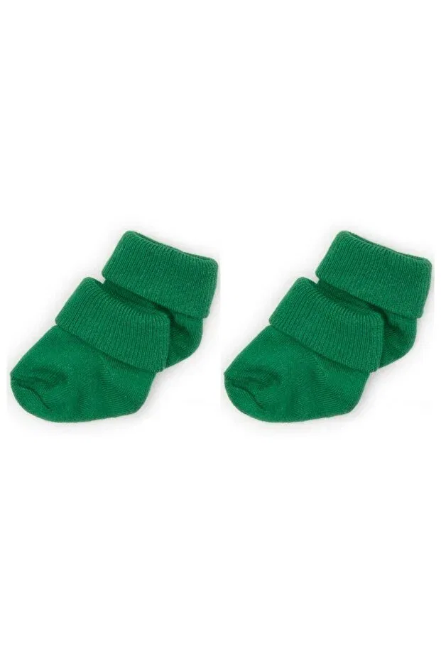 Детские носки для новорожденных хлопковые 2 шт Novibaby, Pine Green