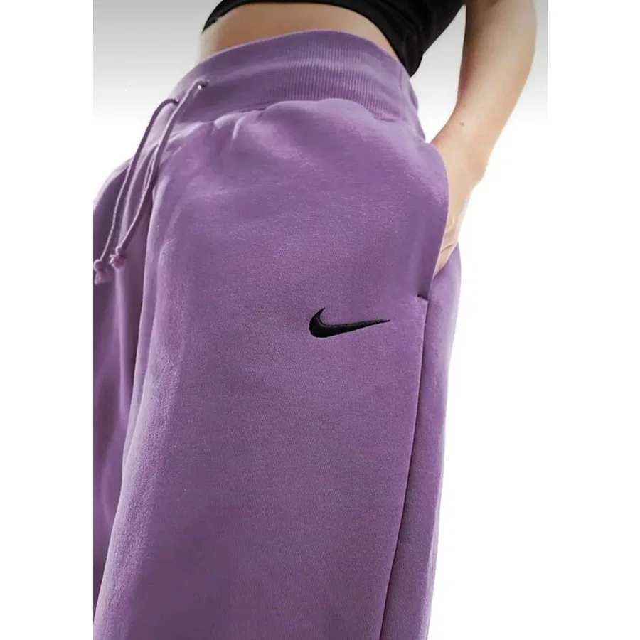 Женские спортивные штаны Phoenix Fleece с высокой посадкой Nike, Фиолетовый — фото 4