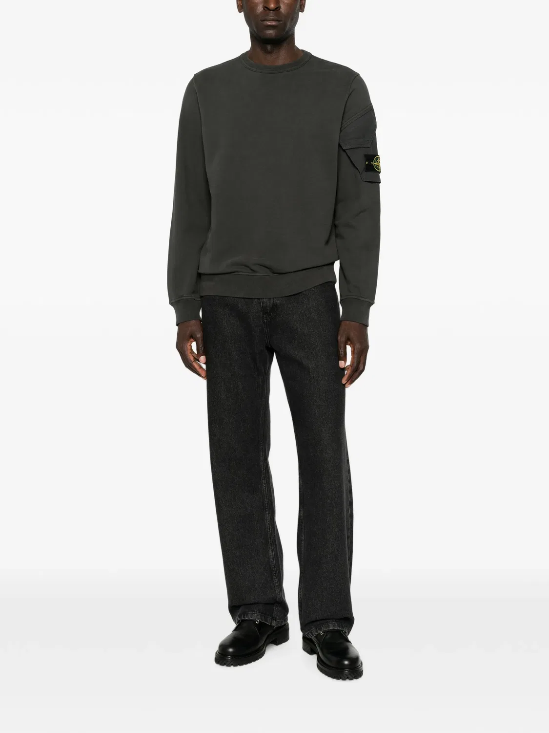 Stone Island Свитшот хлопковый серый — фото 2