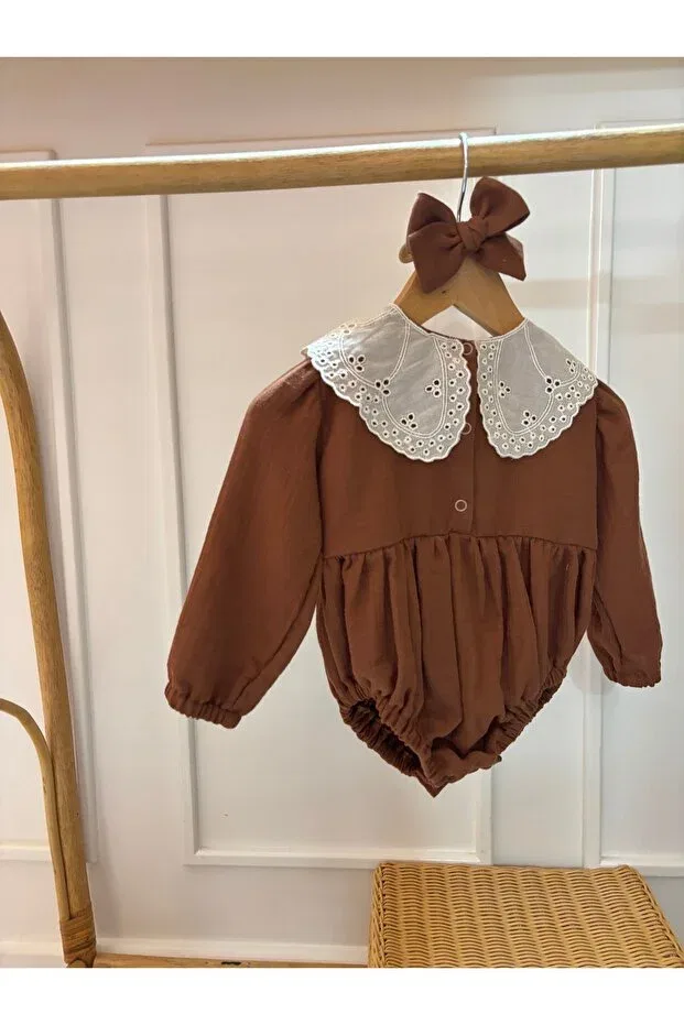 Детское боди-комбинезон для девочек хлопковый Lolidenss, Brown