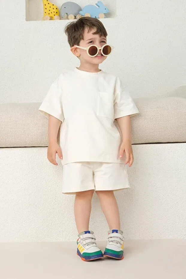 Детские шорты для девочек широкие Mioma Kids, White