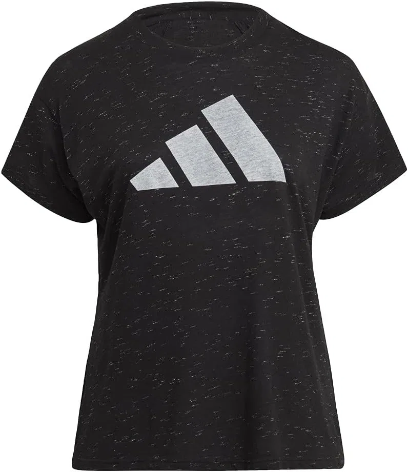 Женская футболка с принтом Farm Bra Top adidas, Black Melange
