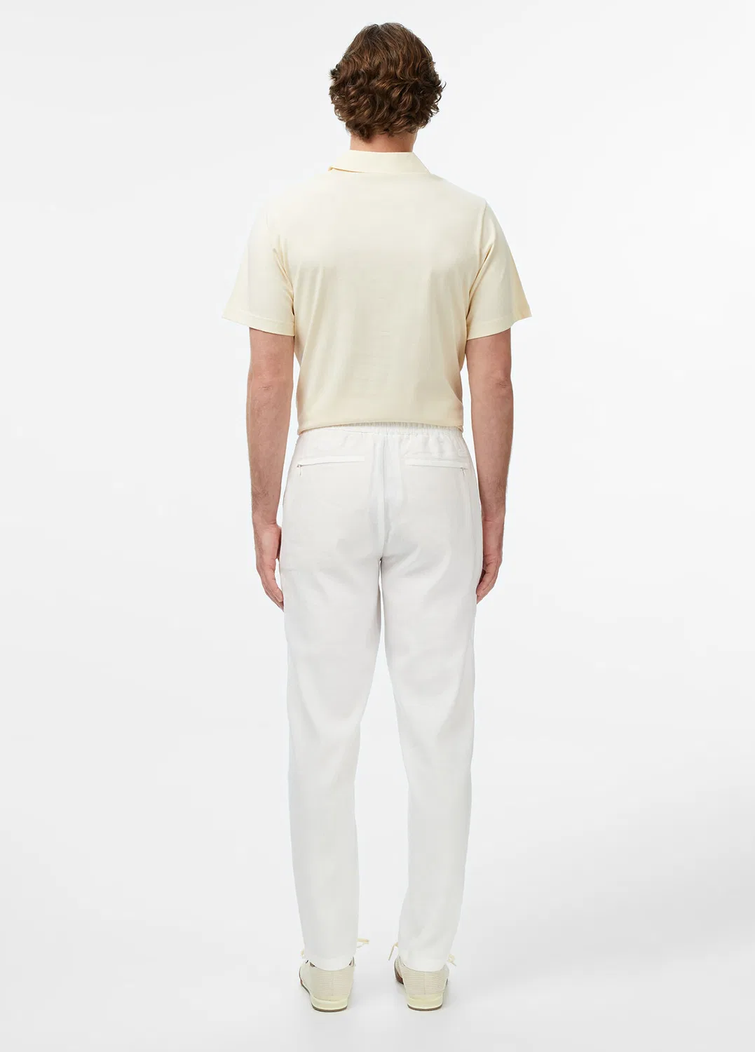 Чиносы Lacoste, tapered fit, белый — фото 2