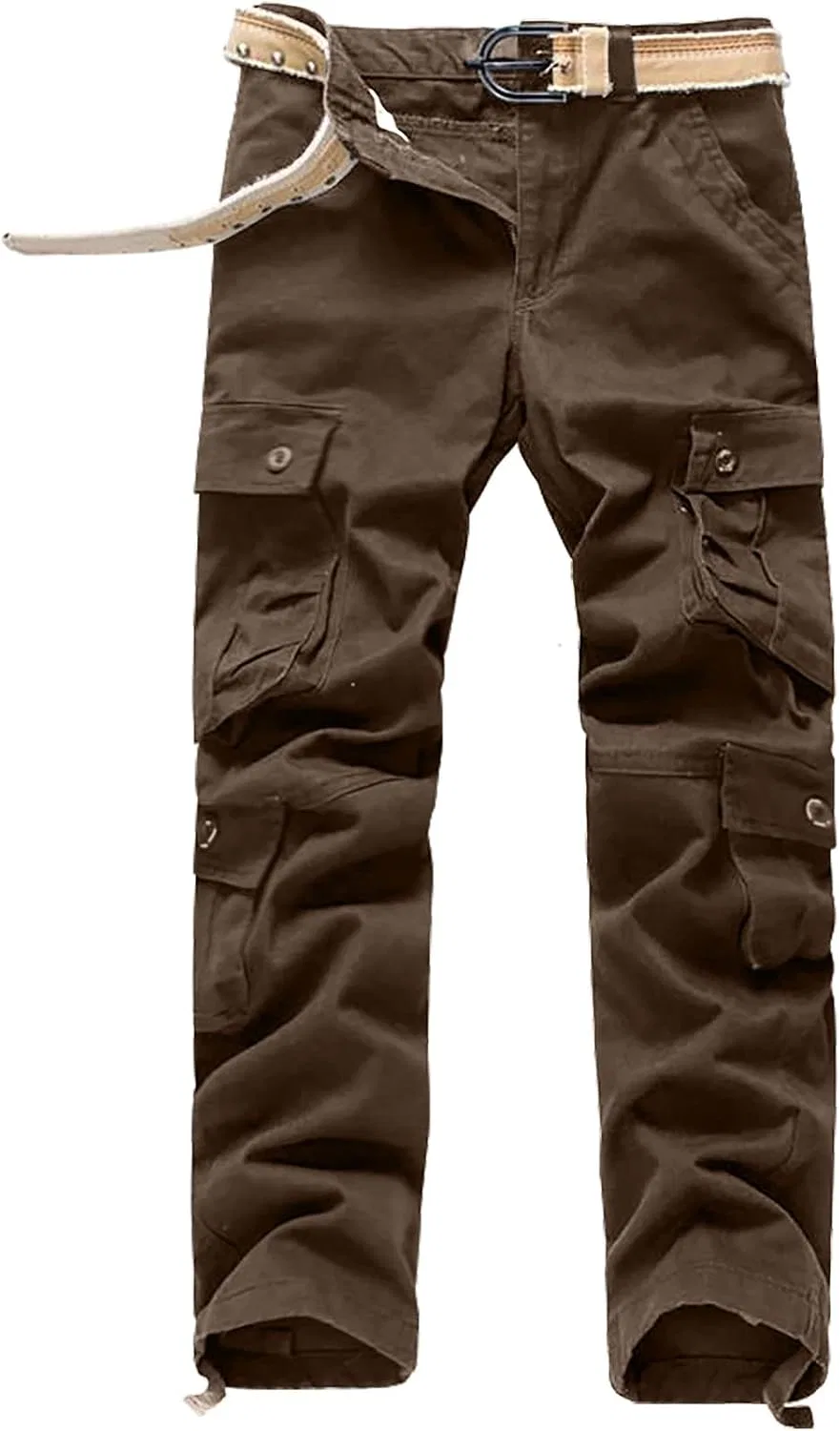 Мужские тактические карго-брюки, Slim Fit, кофейный