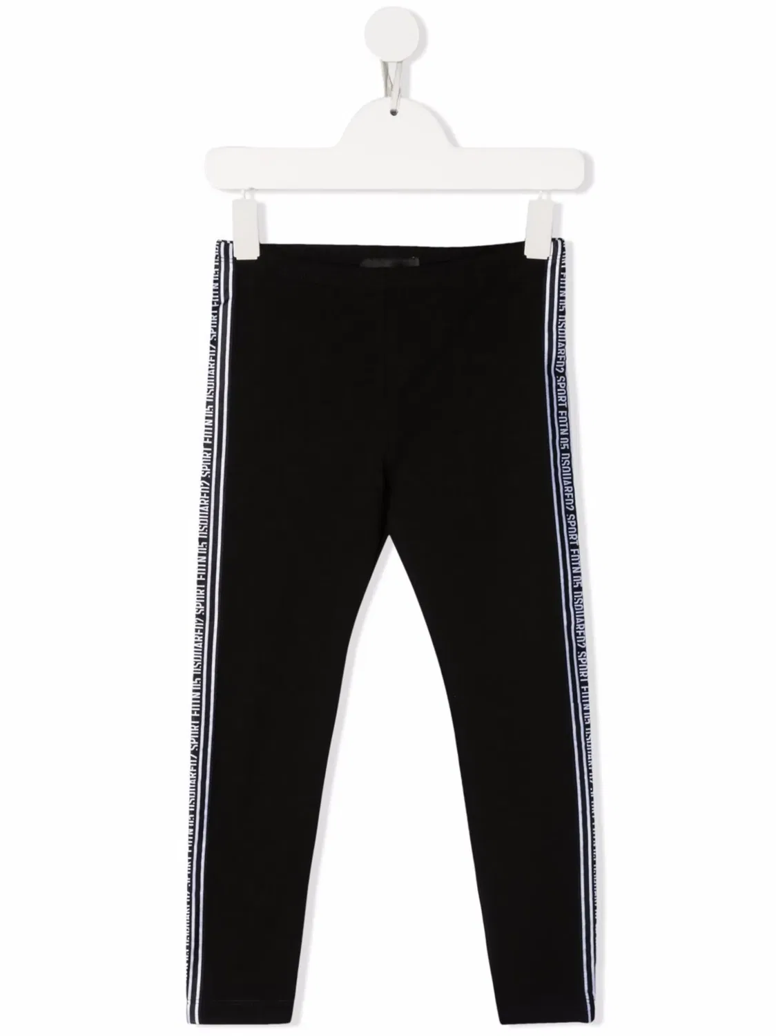 Леггинсы с логотип-лентой DSQUARED2, черный