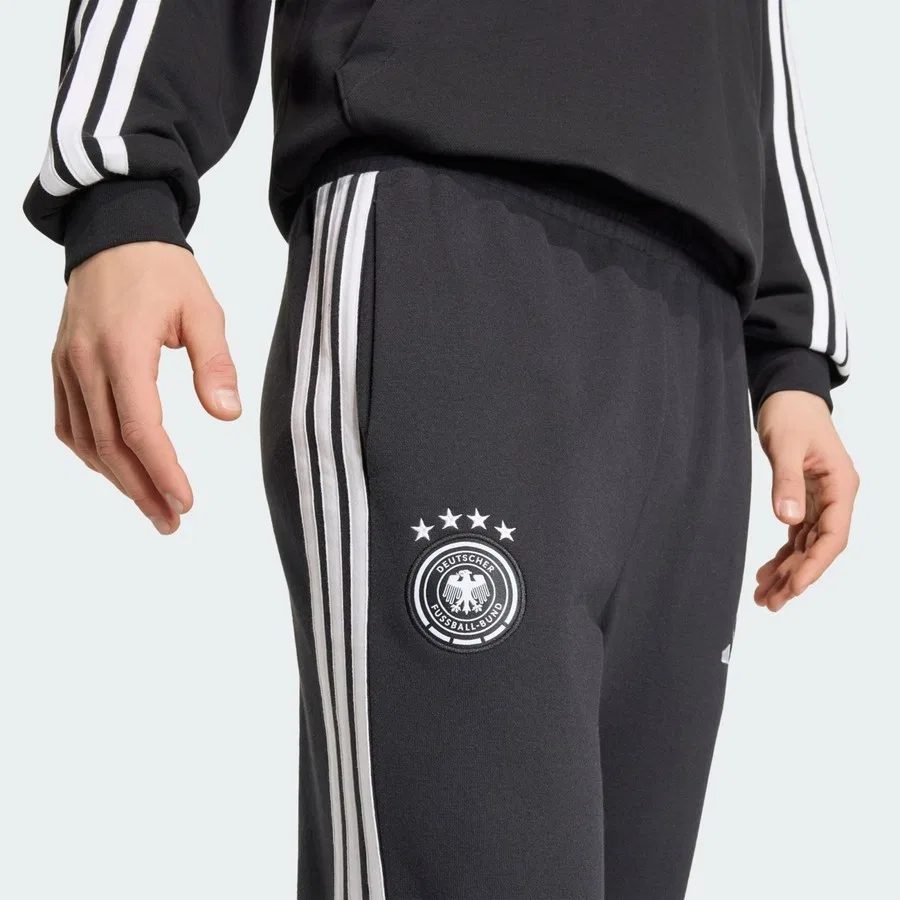 Спортивные брюки с эластичным поясом Performance JZ9349 Almanya DNA adidas, Черный — фото 4