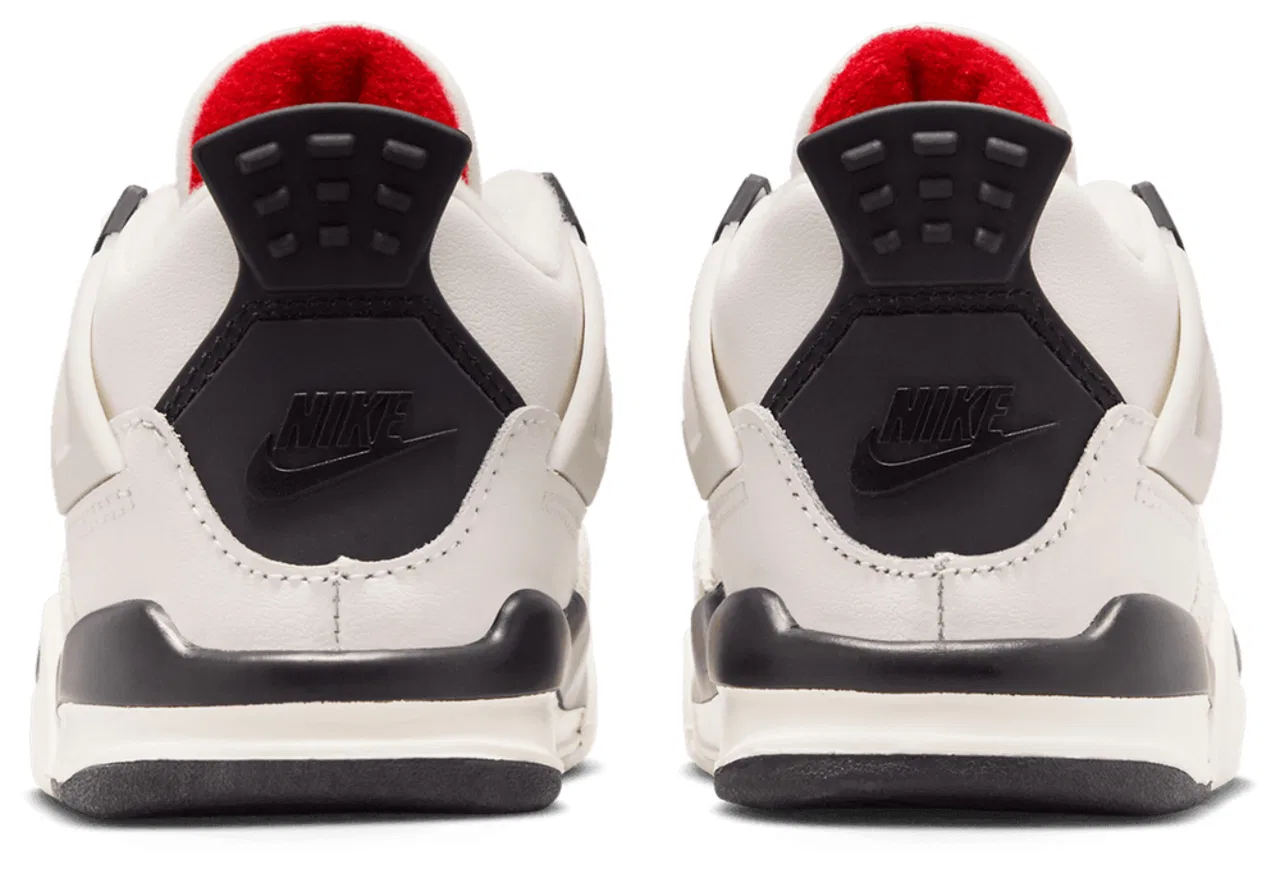 Детские кроссовки для мальчиков Retro 4 Jordan, черный/красный/белый — фото 3