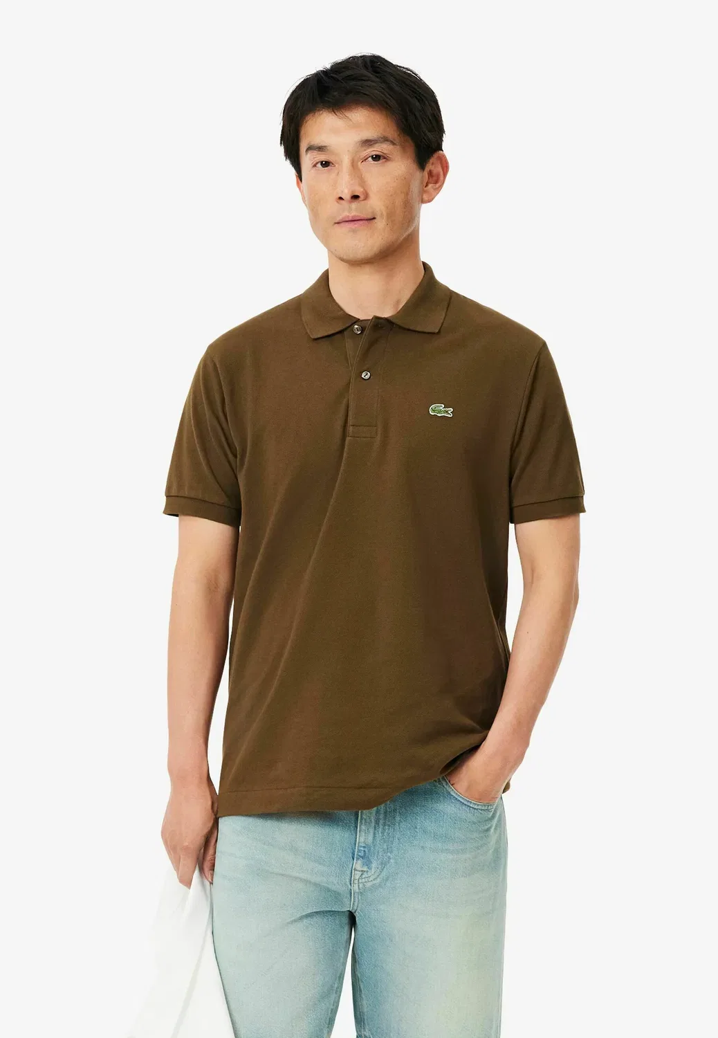 Поло «Крокодил» - рубашка поло Lacoste, Marron Café-Dpd