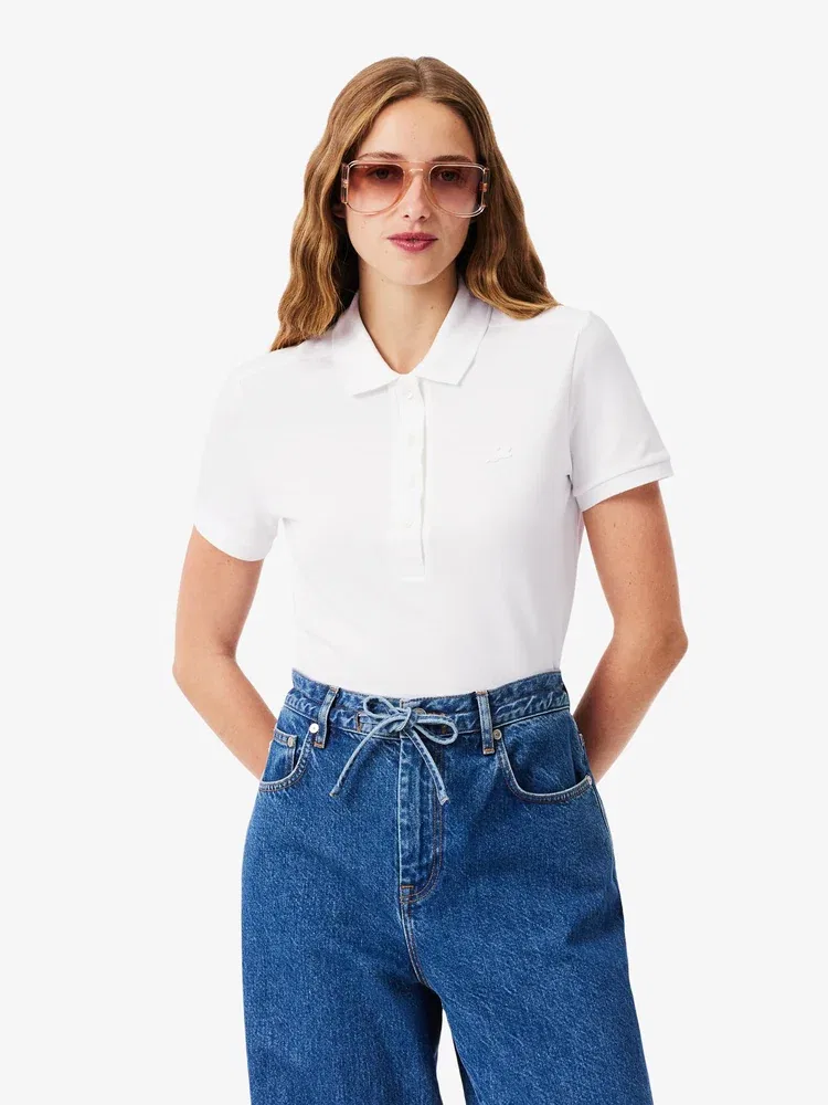 Футболка поло LACOSTE Slim Fit, White