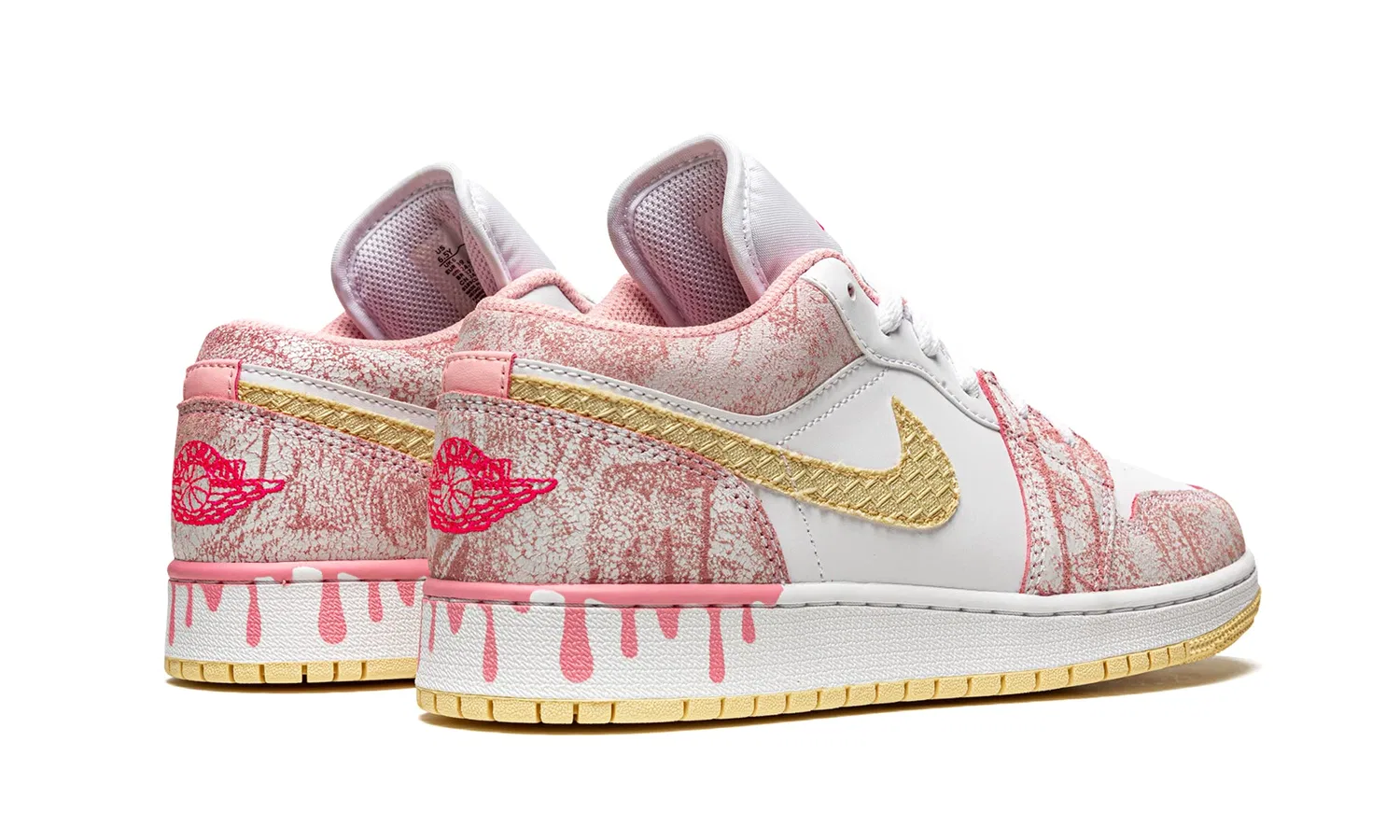 Детские кроссовки для мальчиков на шнуровке Air Jordan 1 NIKE, Vanilla — фото 3