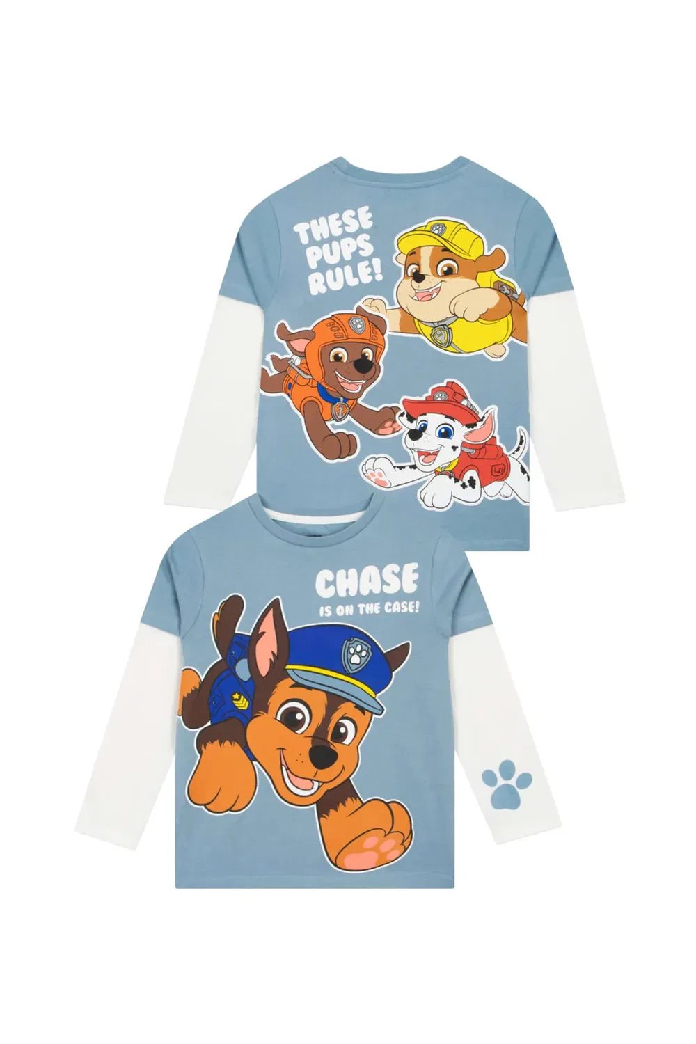 Детская футболка с длинным рукавом Chase Paw Patrol, Blue