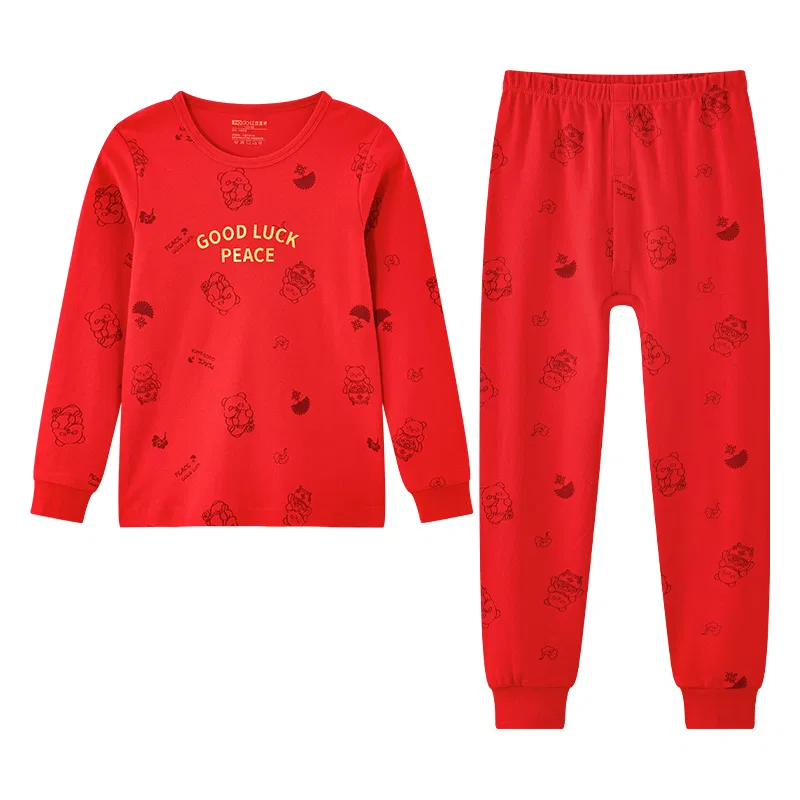 Детский комплект одежды хлопковый Red Bean, China Red (Boys)