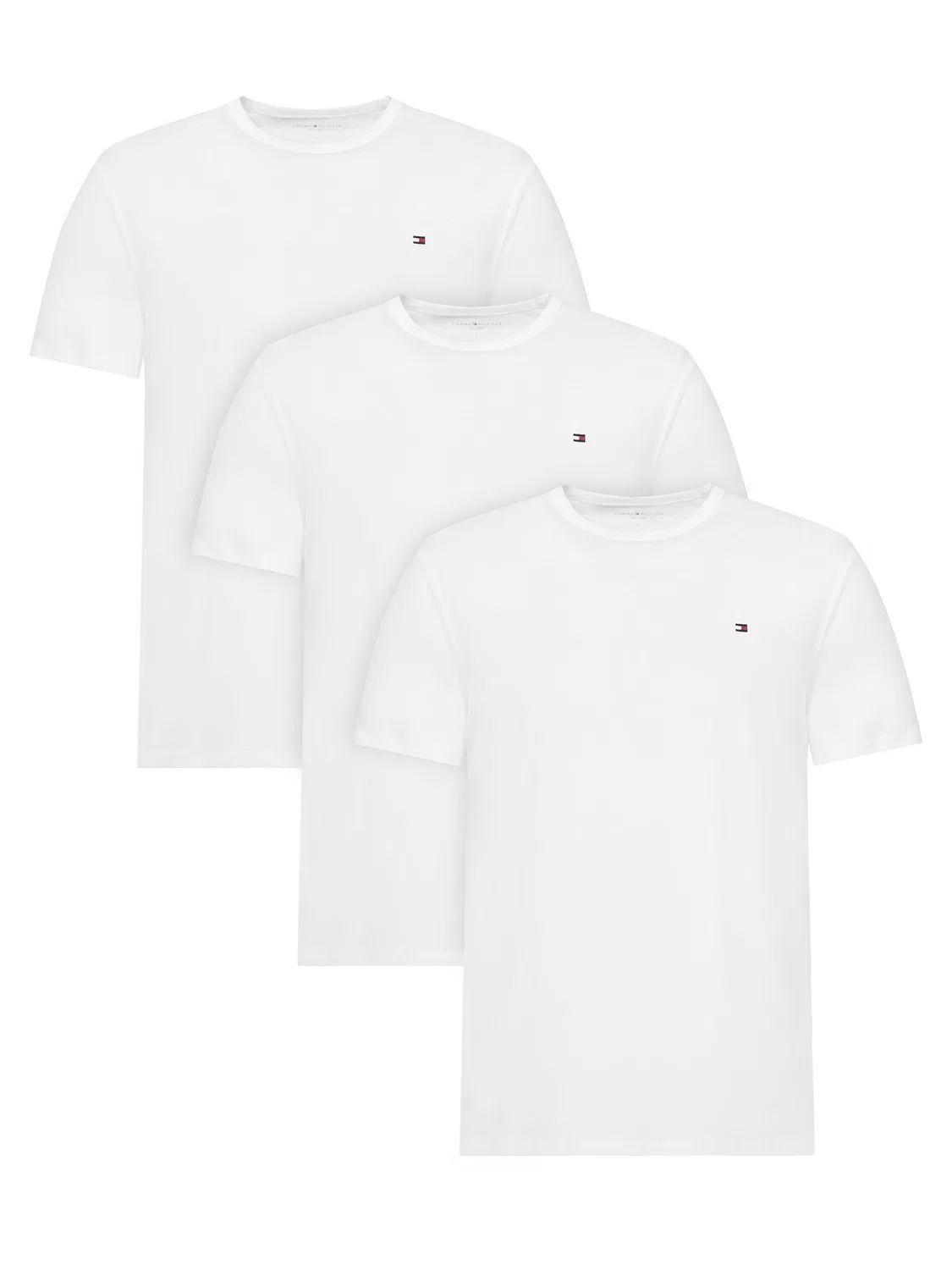 Мужской комплект из футболок стандартного кроя Ss Tee Tommy Hilfiger, кремовый