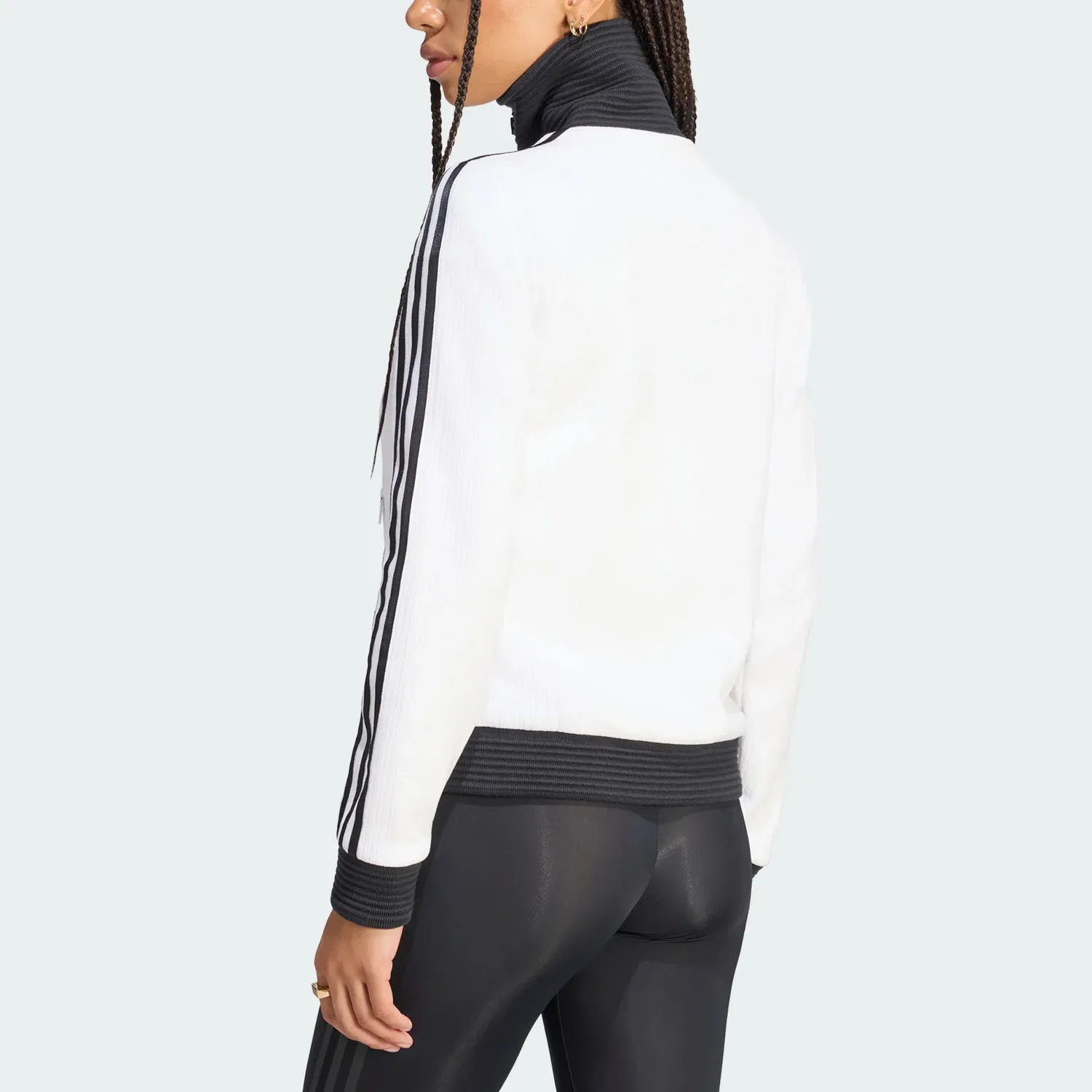 Женская куртка с лацканами Adidas Originals X Jennie, White — фото 4