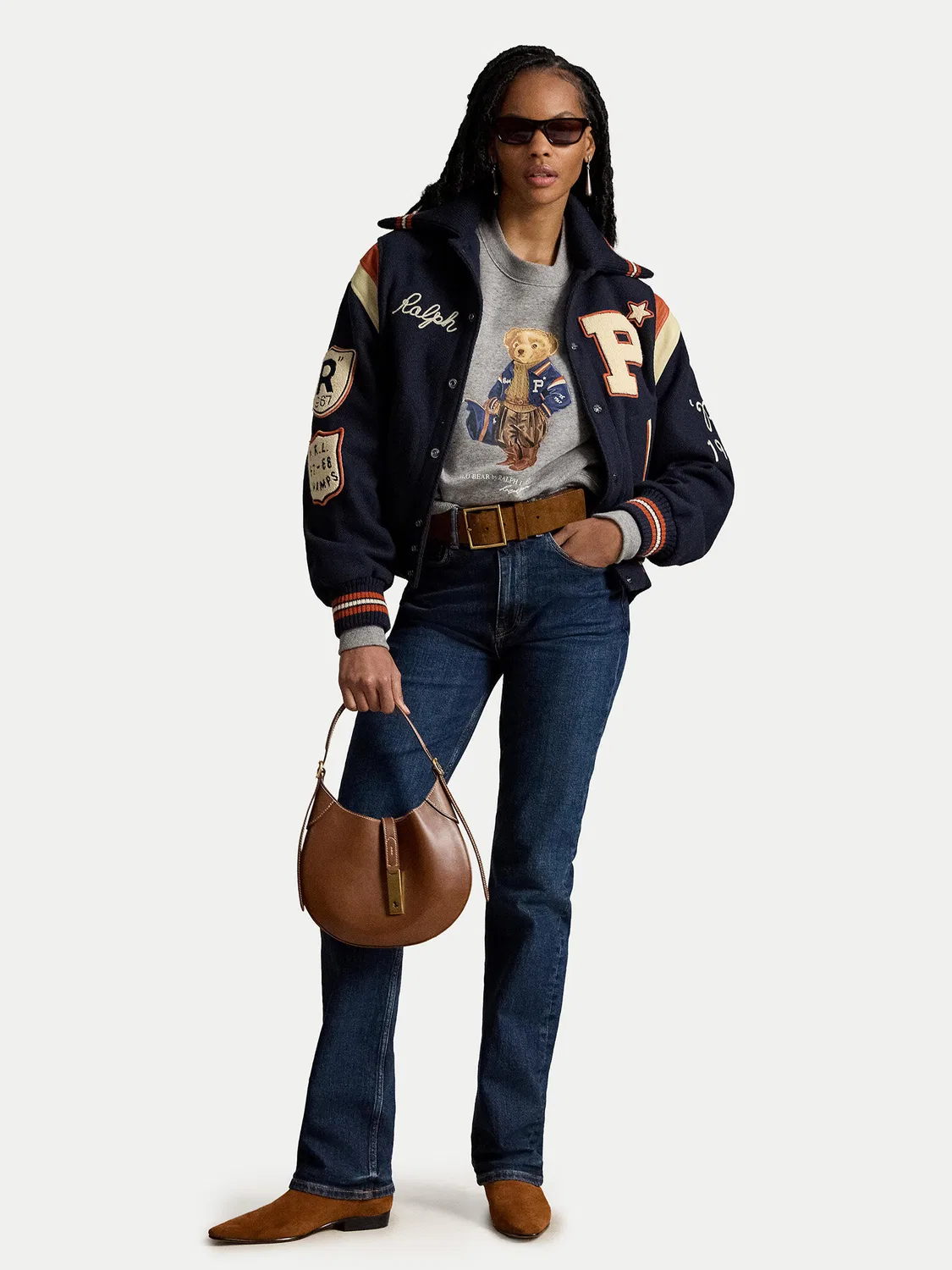 Женская толстовка стандартного кроя Polo Ralph Lauren, серый — фото 2